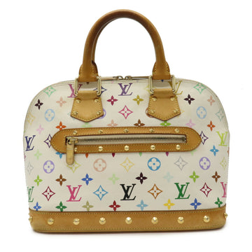 Louis Vuitton Monogram Multicolor Alma Handbag Bronne White M92647