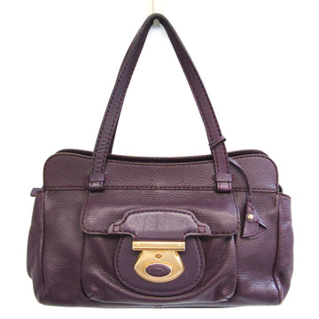 TOD'S Women's Leather Tote Bag Purple