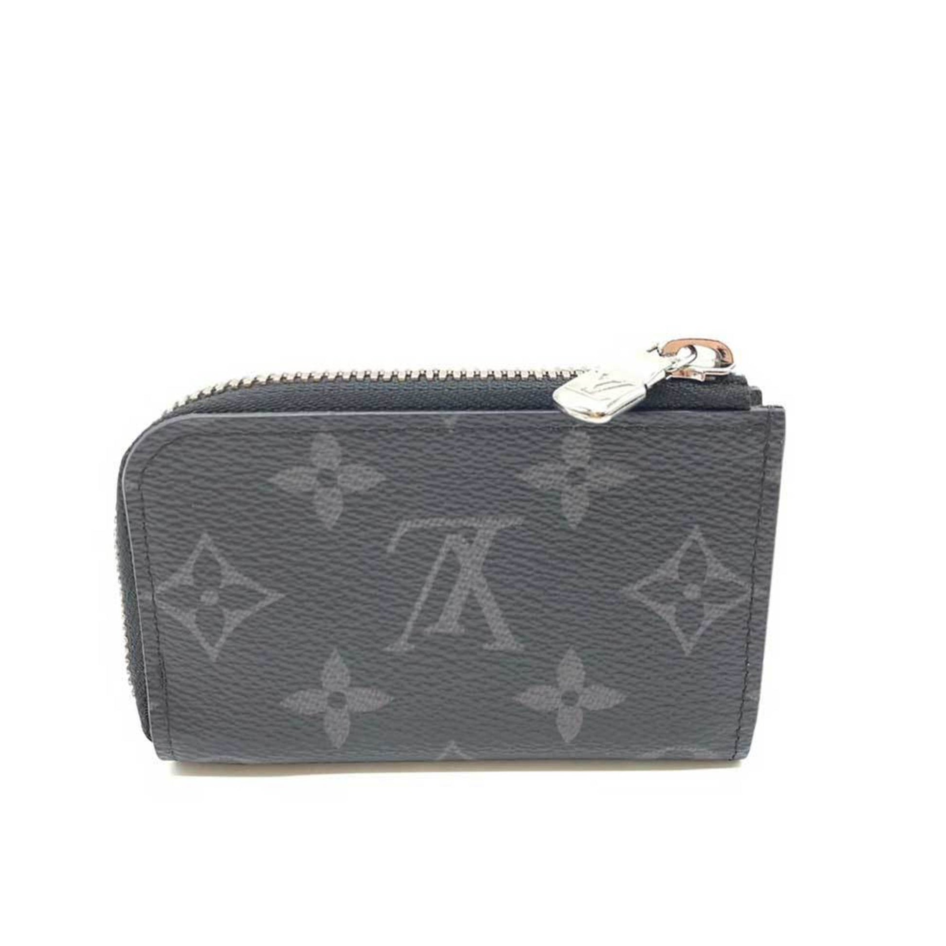 Louis Vuitton Wallet Porte Monédeur Black x Gray Coin Case Purse L-shaped  Men's Monogram Eclipse PVC Leather M63536 LOUISVUITTON | eLADY Globazone