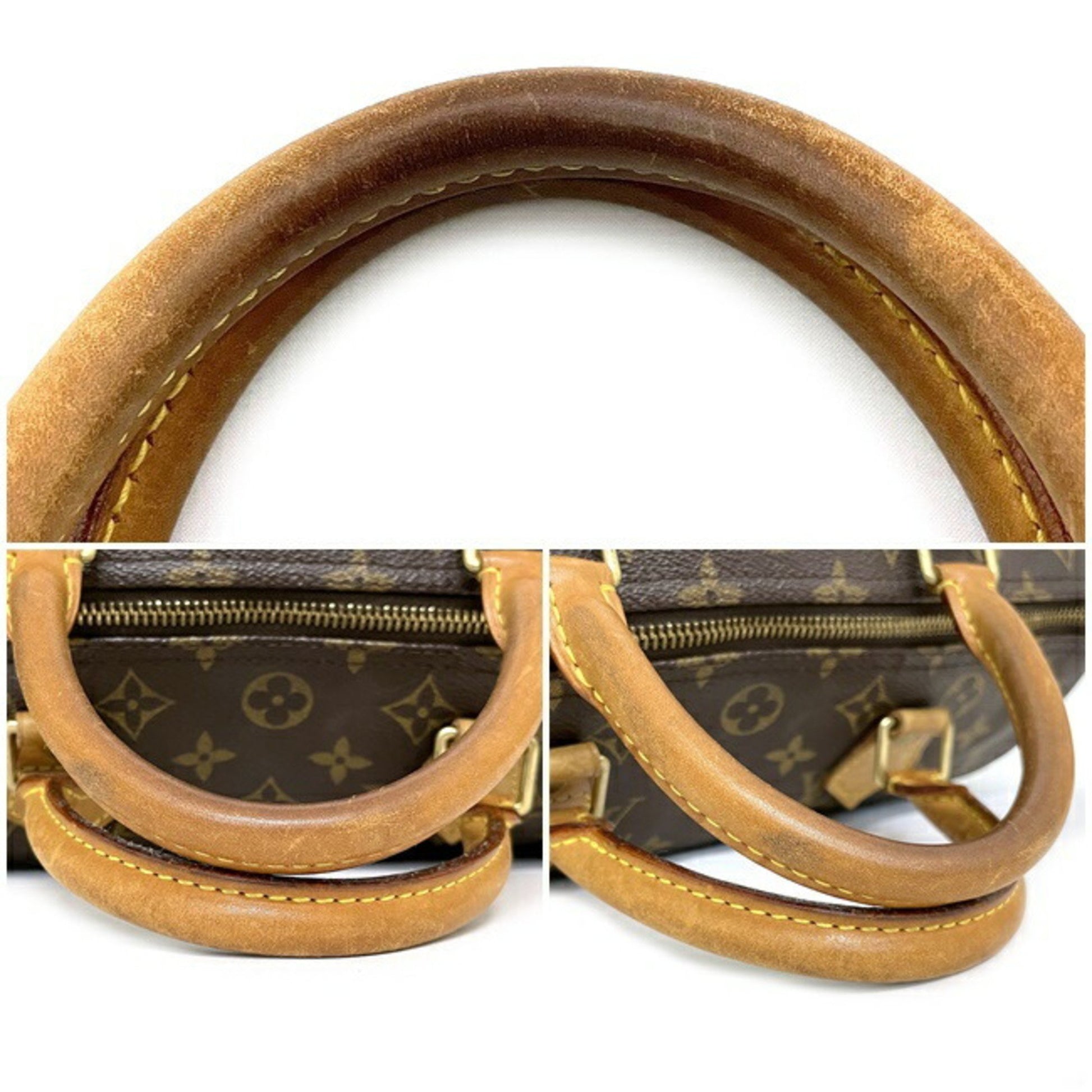 Speedy leather handbag Louis Vuitton Brown in Leather - 24970263