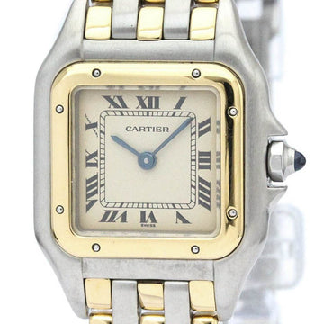 CARTIERPolished  Panthere 18K Gold Stainless Steel Quartz Ladies Watch BF561986