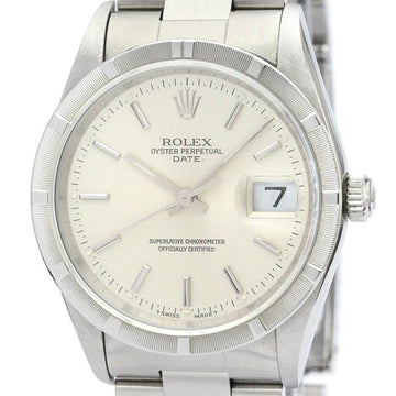 ROLEXPolished  Oyster Perpetual Date 15210 Steel Automatic Mens Watch BF561003