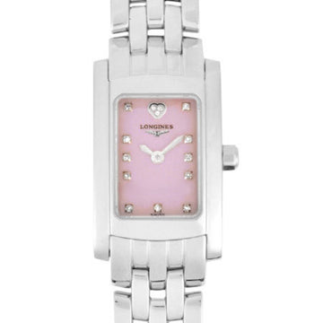 Longines Dolce Vita Diamond Index Women's Watch Quartz SS Pink Shell Dial L5.158.4.93.6