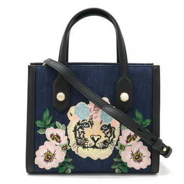 Gucci tiger embroidery flower handbag shoulder bag leather day limited 456546