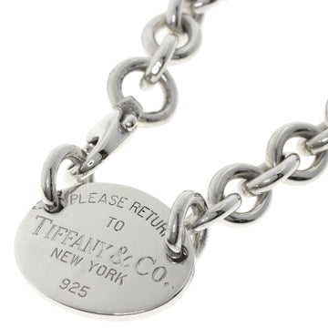 TIFFANY Return Toe Oval Tag Necklace Silver Women's &Co.