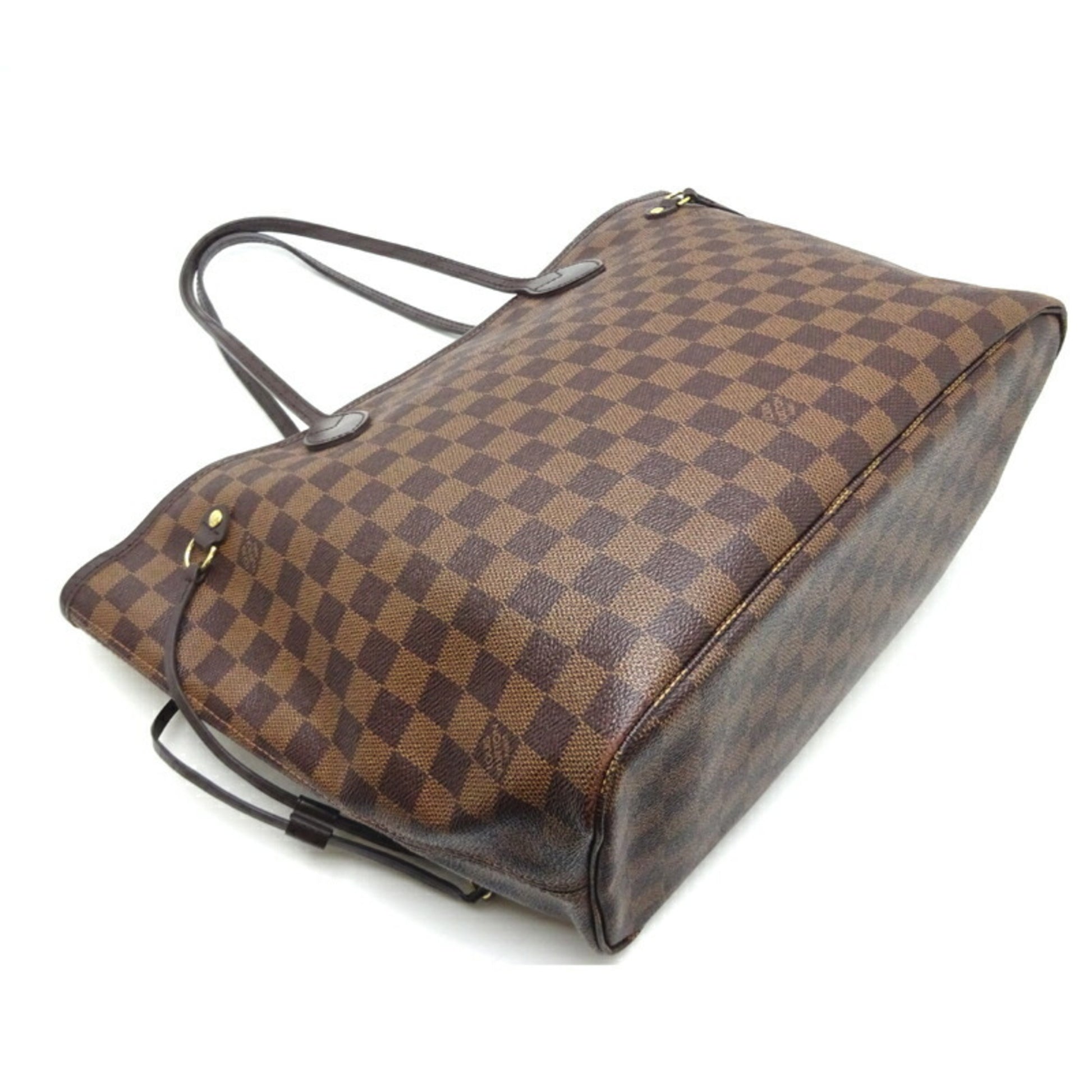Louis Vuitton Neverfull MM Women's Tote Bag N41358 Damier Ebene (Brown