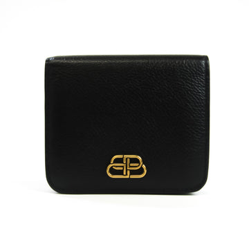 Balenciaga 601474 Women's Leather Wallet (bi-fold) Black