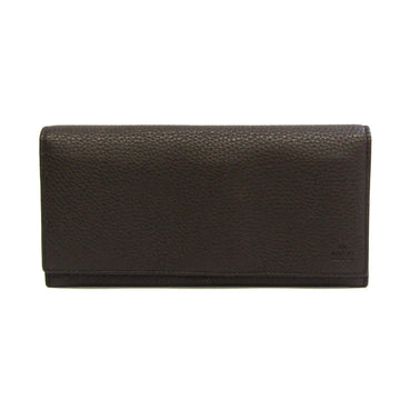 GUCCI 296676 Men's Leather Long Wallet [bi-fold] Dark Brown