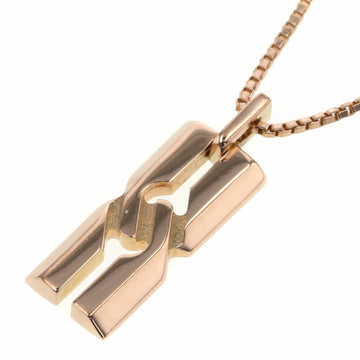 Gucci Necklace Infinity Knot Bar K18 Pink Gold Ladies GUCCI