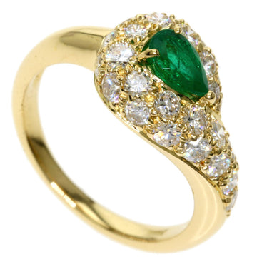 Piaget Emerald Diamond Ring / K18 Yellow Gold Ladies PIAGET