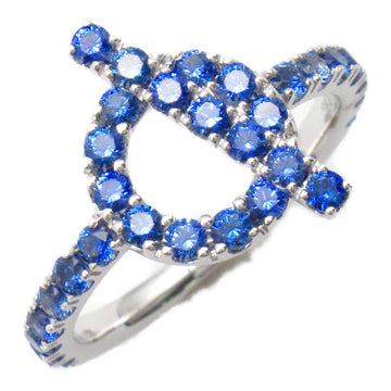 HERMES finesse sapphire ring Ring Blue K18WG[WhiteGold] Blue