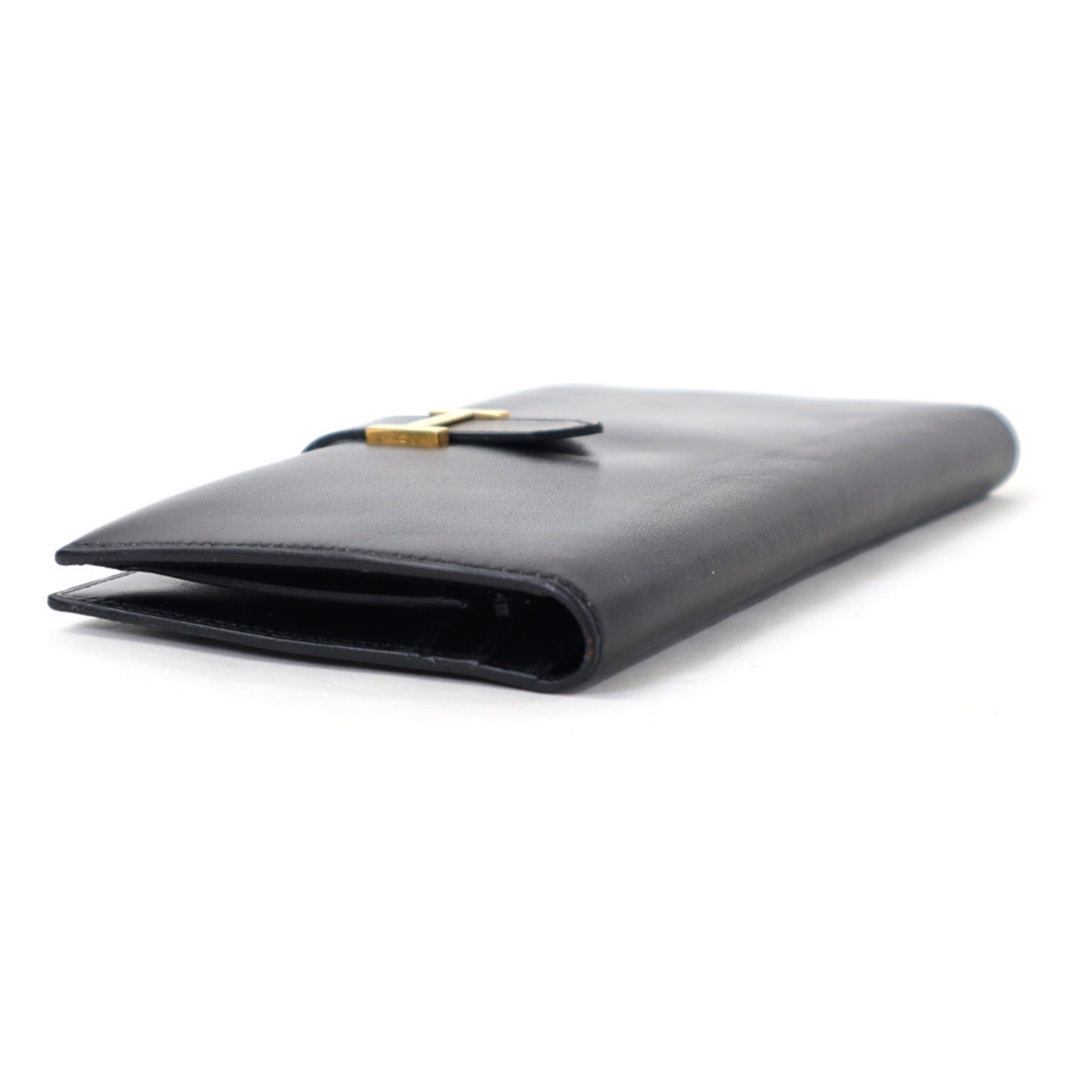 Hermès 8CC Bifold Wallet - Black Box Calfskin Leather