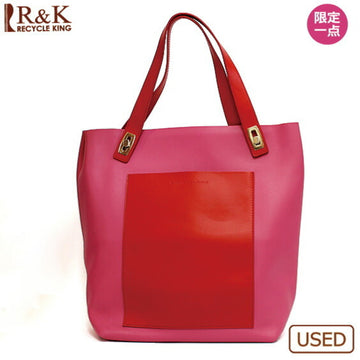 BALENCIAGA Leather Shoulder Bag Tote Pink Red 309658 5590 J 528147 Balenciaga Ladies specialprice2505
