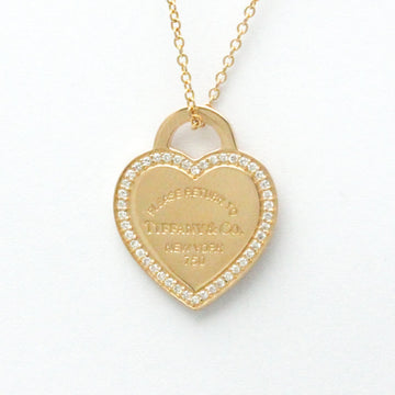 TIFFANY Return To  Pink Gold [18K] Diamond Men,Women Fashion Pendant Necklace [Pink Gold]
