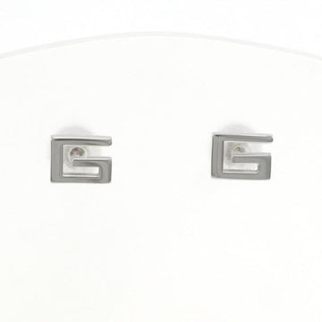 GUCCI G Logo K18WG Earrings Total Weight Approx. 0.8g Jewelry
