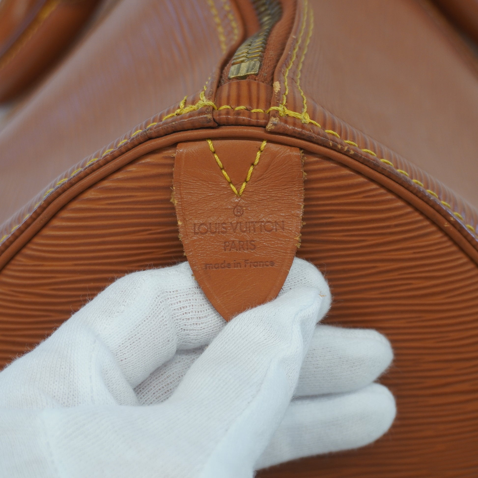 Louis Vuitton Epi Keepall 45 M42978 Unisex Boston Bag Gold