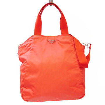 PRADA VELA BR3851 Women's Nylon Handbag,Shoulder Bag Pink Orange