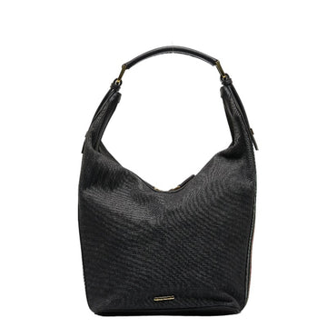 GUCCI Sherry Line Handbag One Shoulder Bag 73885 Black Leather Ladies