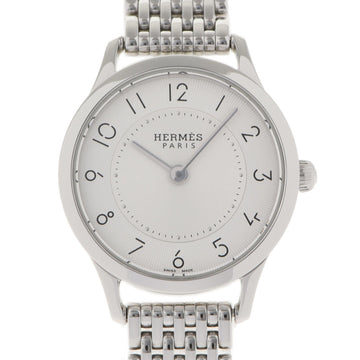 Hermes de CA2.110 Ladies SS Watch Quartz Silver Dial