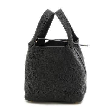Hermes Picotin Lock PM 18 Taurillon Black U Engraved Handbag