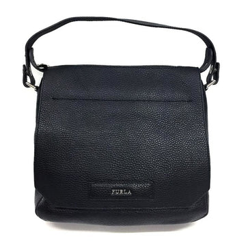 FURLA Handbag Shoulder Bag Leather Black aq3622