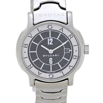 BVLGARI Solo Tempo ST29BSSD ST29S Crown Late Model Stainless Steel Ladies 130083 Watch