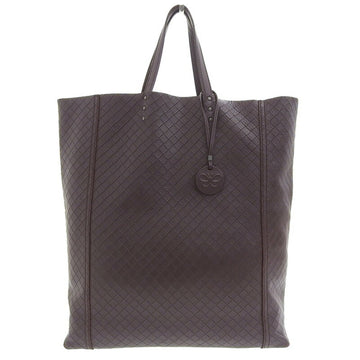 Bottega Veneta Bag Men's Tote Handbag Intreccio Mirage Leather Dark Brown