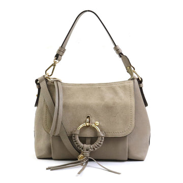 SEE BY CHLOE  Handbag Crossbody Shoulder Bag Leather/Suede Beige Ladies