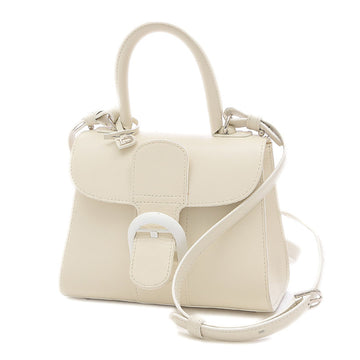 DELVAUX Brillon Mini Handbag Boxcalf Ivory White Hardware