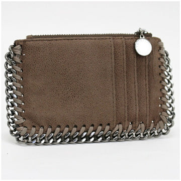 STELLA MCCARTNEY Falabella coin case fake leather brown STELLA MACARTNEY ladies' men's purse card holder