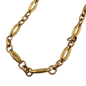 CELINE Macadam Chain Necklace Gold Men's Women's