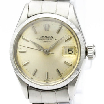 ROLEXVintage  Oyster Perpetual Date 6519 Steel Automatic Ladies Watch BF555758