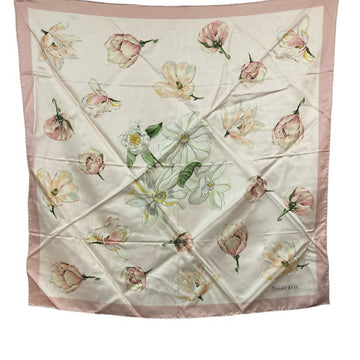 TIFFANY & CO.  Floral Silk Scarf D4