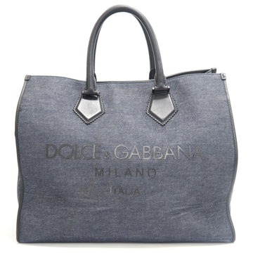 DOLCE & GABBANADOLCE&GABBANA/ Shopping Bag Edge Logo Tote Navy Men's