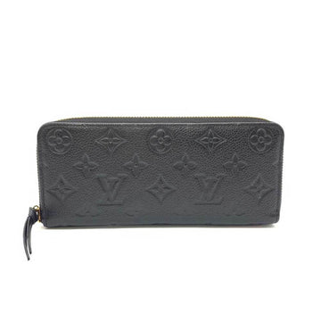 LOUIS VUITTON Wallet Portefeuille Clemence Noir Black Long Round Zip Ladies Monogram Empreinte Leather M60171 LOUISVUITTON