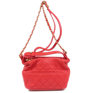 Chanel Chain Shoulder Matelasse Handbag Lambskin Ladies