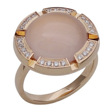 CHAUMET Ring Women's 750PG Diamond Rose Quartz Class One Cruise Pink Gold #52 Approx. No. 12 Polished