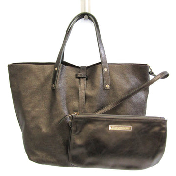 TIFFANY Reversible Women's Leather Handbag,Tote Bag Brown