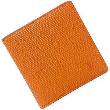 Wallet Portefeuille Marco Orange Mandarin Epi M6354H Leather VI0084 LOUIS VUITTON Bifold Men's Women's
