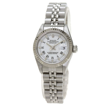ROLEX 69174 Datejust Chronometer Watch Stainless Steel SS K18WG Women's
