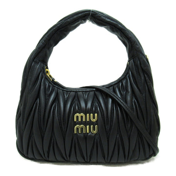 MIU MIU 2wayShoulder Bag Black leather 5BC125N88F0002