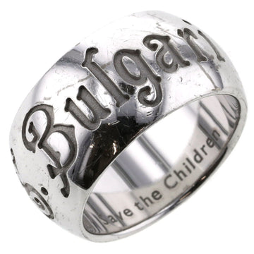 Bvlgari Ring Save the Children Width about 10mm AN855239 Silver 925 No. 9 Women's BVLGARI