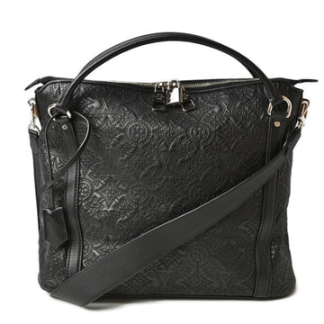 LOUIS VUITTON Handbag Bag 2way  Monogram Antia Leather M97071 Ixia PM Black