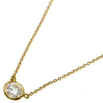 TIFFANY visor yard diamond necklace K18 yellow gold Ladies &Co.