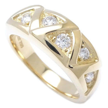 CHRISTIAN DIOR Diamond Ring 0.13ct K18YG Yellow Gold 199957