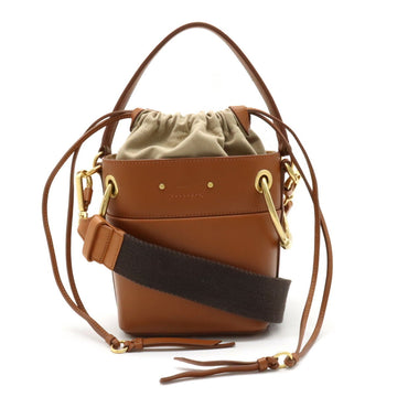 CHLOE  ROY Bucket Bag Shoulder Handbag Type Leather Camel