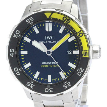 IWCPolished  Aquatimer Stainless Steel Automatic Mens Watch IW356801 BF562539