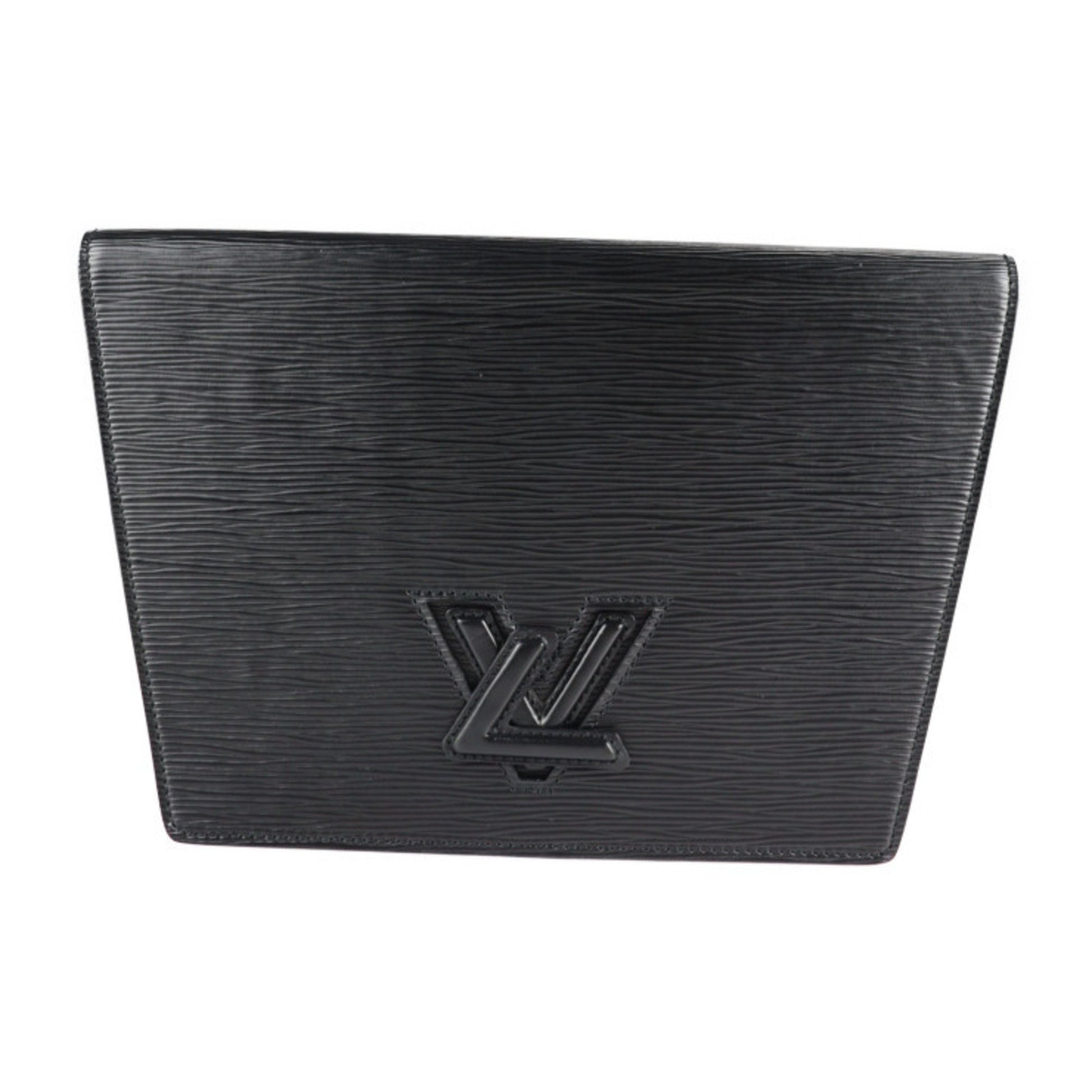 Louis Vuitton Trapeze PM Clutch Bag M80166 Epi Leather Black Second Ev