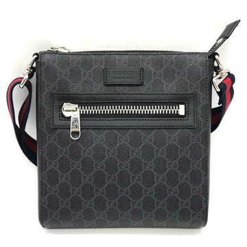GUCCI Shoulder Bag Small GG Supreme 523599 Black