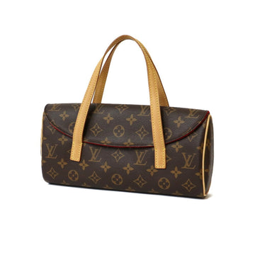 Louis Vuitton Handbag Monogram Canvas Sonatine M51902 Brown Red Ladies